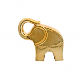 Διακοσμητικός Ελέφαντας Κεραμικός Χρυσός Art Et Lumiere 18x6x17,5εκ. 02898