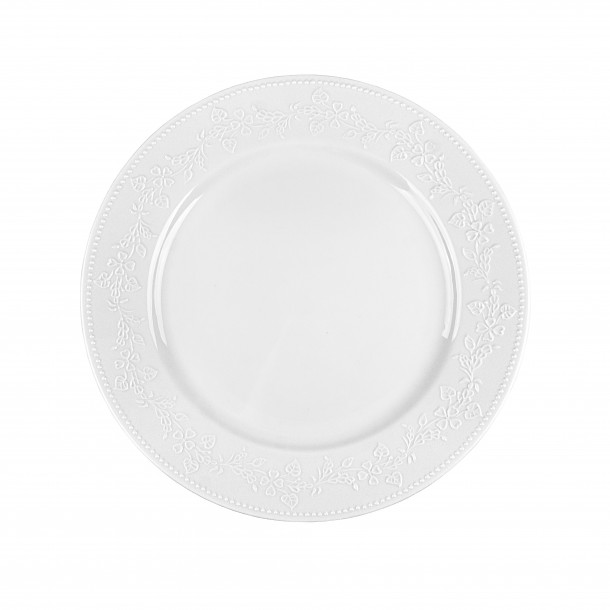 Πιάτο Ρηχό Πορσελάνης Λευκό Kea Oriana Ferelli 27εκ. PRPW350001