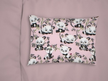 Μαξιλαροθήκη Φανελένια 50x70εκ. Panda Bear 97 Pink DimCol