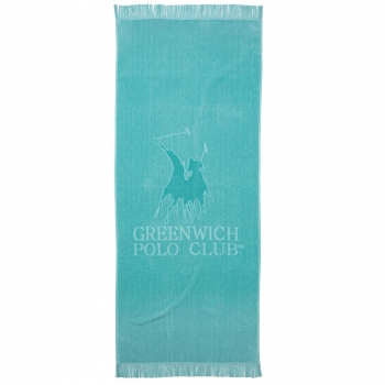 Πετσέτα Θαλάσσης Βαμβακερή 90x190εκ. Essential 3733 Τυρκουάζ Greenwich Polo Club