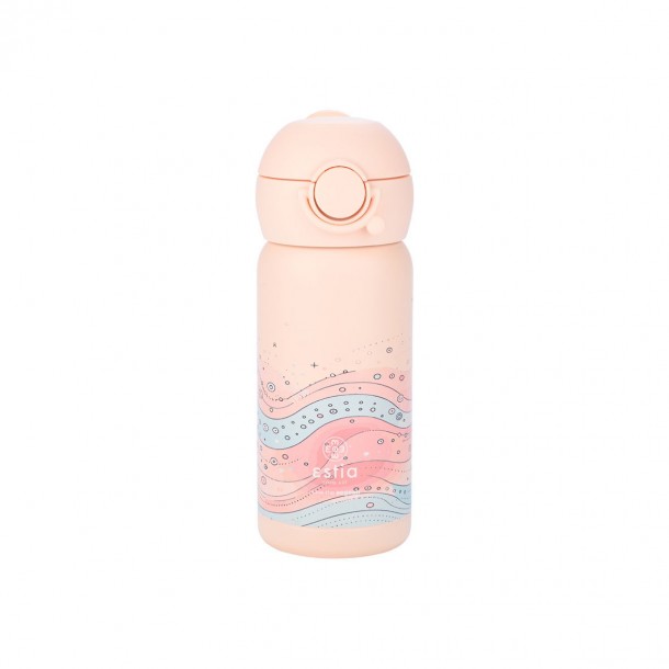 Θερμός Παιδικό Ανοξείδωτο Με Καλαμάκι Whimsy Wonders 350ml-7x7x18εκ. Save The Aegean Estia 01-23492