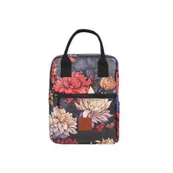 Τσάντα Φαγητού Ισοθερμική PVC Leather Midnight Blossom Save The Aegean Estia 7lt-20x14x27εκ. 01-22433