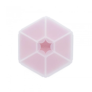 Φαγητοδοχείο Πλαστικό Με 6 Χωρίσματα Snackle Box Hexagon Pink Melii MEL23700