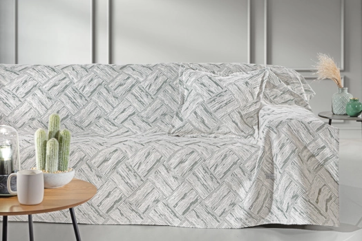 Ριχτάρι Βαμακερό Chenille Πολυθρόνας 180x145εκ. Lucid Verde Guy Laroche