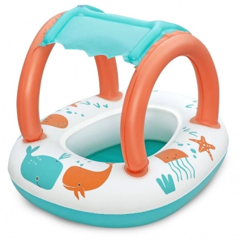 Φουσκωτή Βρεφική Βάρκα Με Σκίαστρο 67x84εκ. Bestway 42-3302