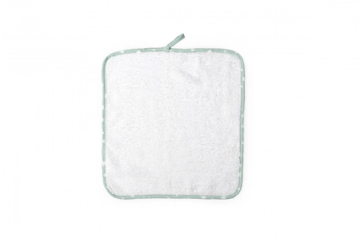 Λαβέτα Ώμου Βαμβακερή 07 Λευκή-Βεραμάν 30x30εκ. DimCol