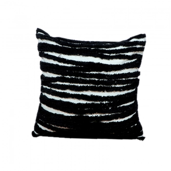 Διακοσμητική Μαξιλαροθήκη Βαμβακερή Μαύρη-Λευκή Art Et Lumiere 45x45εκ. 10557