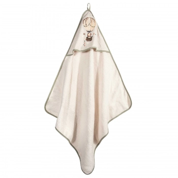 Κάπα Βαμβακερή Με Κέντημα Bebe 80x80εκ. Essential 8860 Olive-Green Greenwich Polo Club