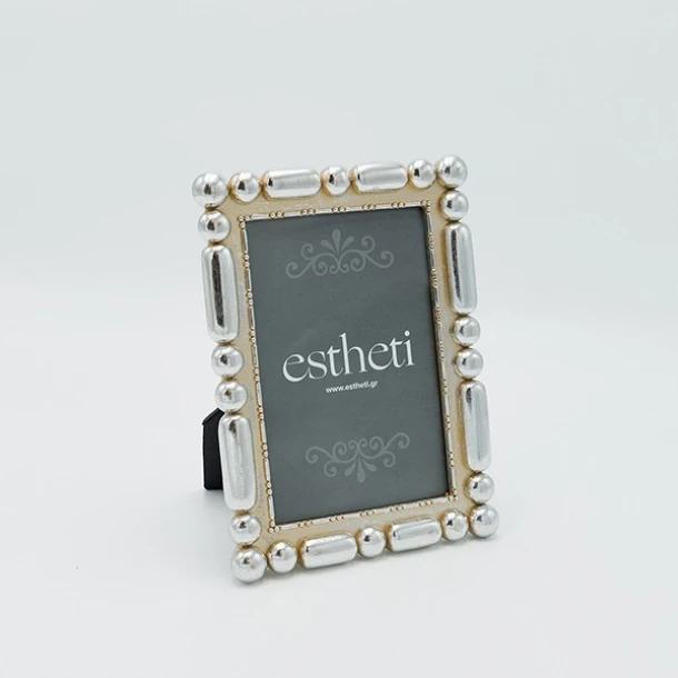 Κορνίζα Polyresin Ασημί 10x15εκ. ESTHETI 815-00048