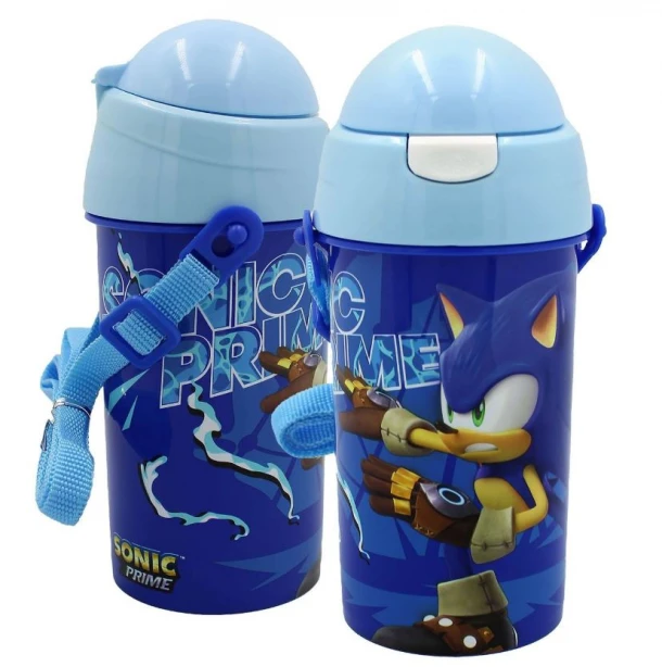 Παγούρι Πλαστικό PET Με Καλαμάκι Sonic 500ml/8x19εκ. Gim 50-3667