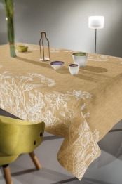 Τραπεζομάντηλο Αλέκιαστο Polyester 1028 Curry 145x145εκ. Saint Clair