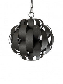 Φωτιστικό Οροφής Μεταλλικό Μαύρο 42x42x44εκ. Zen Collection 25.16.51591