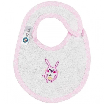 Σαλιάρα Polycotton Μικρή Elephant Ροζ 19121