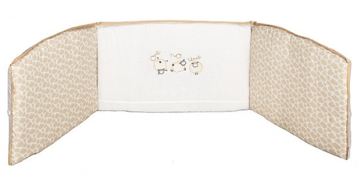 Πάντα Κούνιας Βαμβακερή 35x195εκ. Sheep Εκρού 70293