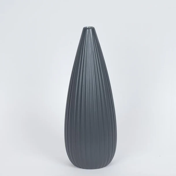 Βάζο Κεραμικό Ανθρακί 13x36εκ. ESTHETI 752-20396