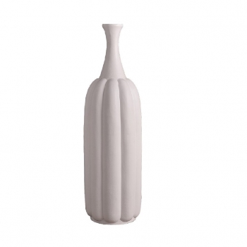Επιδαπέδιο Βάζο Fiberclay Λευκό ESPIEL 32,5x90εκ. LOF114