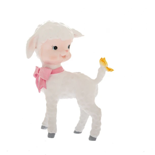 Πασχαλινό Προβατάκι Polyresin Λευκό 14,5x9,5x20εκ. iliadis 85500