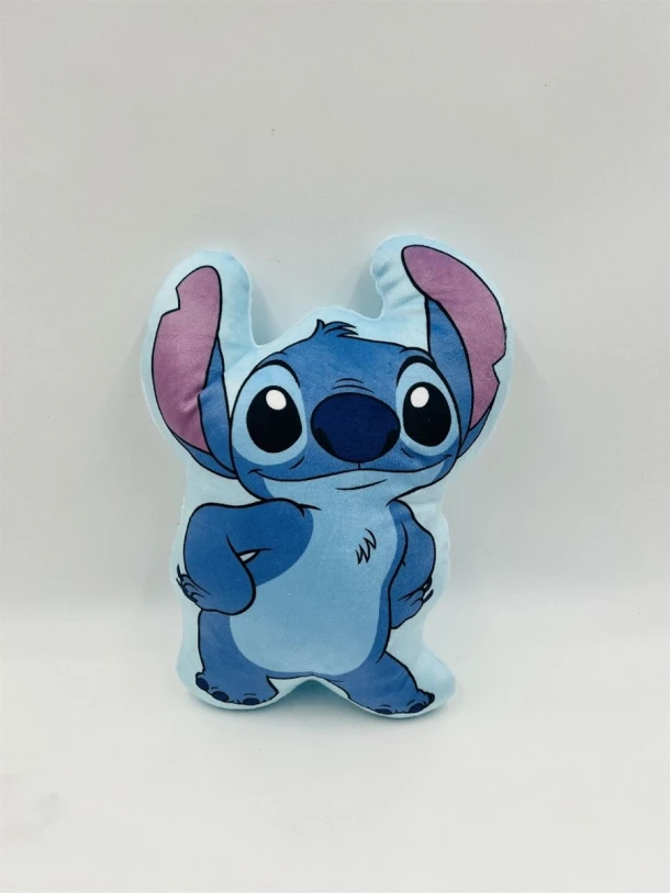 Διακοσμητικό Μαξιλάρι 3D Velboa 35εκ. Stitch 617 Sky Blue DimCol
