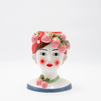 Βάζο Κεραμικό Γυναικεία Φιγούρα Πολύχρωμο 16,3x13,2x20,3εκ. ESTHETI 819-00578