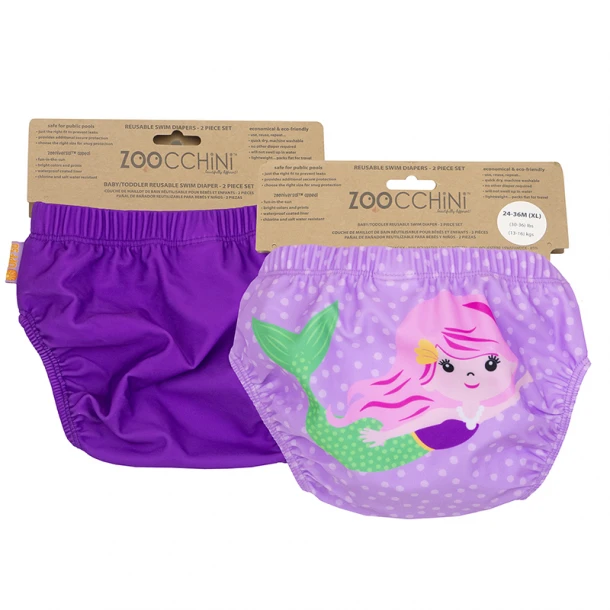 Σετ 2τμχ Μαγιό Πάνα 2-3 Ετών Mermaid Zoocchini ZOO12113