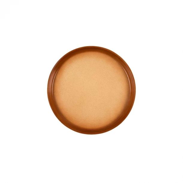 Πιατέλα Πίτσας Πυραντοχής Πορσελάνης Καφέ-Μπεζ Art Et Lumiere 23x13x4εκ. 09089