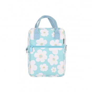 Τσάντα Φαγητού Ισοθερμική PVC Leather Blue Daisy 7lt-20x14x27εκ. Save The Aegean Estia 01-41878