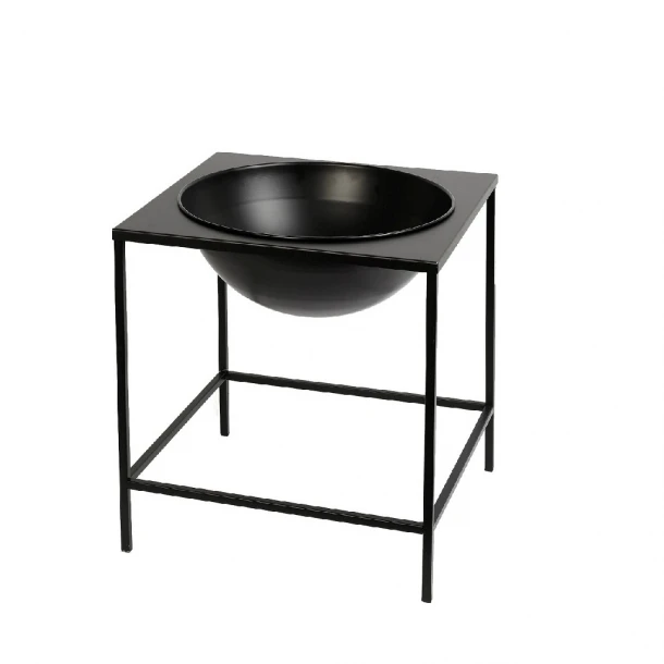 Σαμπανιέρα Μεταλλική Με Βάση Μαύρη 46x50εκ. ESPIEL AST842