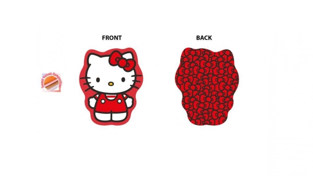 Διακοσμητικό Μαξιλάρι Velboa 20εκ. Hello Kitty 691 Red Sanrio