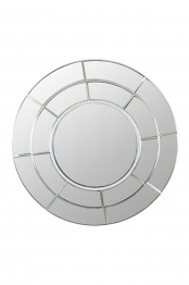 Καθρέπτης Τοίχου Γυάλινος Ασημί 80x3x80εκ. Zen Collection 24.33.51091