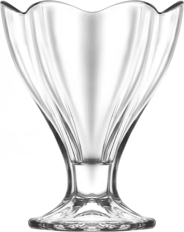 Ποτήρι Παγωτού Σετ 6τμχ Γυάλινο Διάφανο 12,7x10εκ.- 250ml Lily LAV LVLIL42525F