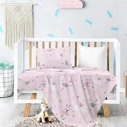 Σετ Σεντόνια Βαμβακοσατέν Κούνιας 120x170εκ. Ballerina Prime Baby Line Melinen 20005682