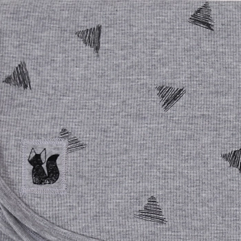 Κουβέρτα 2 Όψεων Αγκαλιάς-Λίκνου Πικέ Βαμβακερή 75x100εκ. Grey Minene 10221003720OS