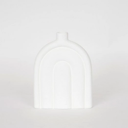 Βάζο Κεραμικό Λευκό 17x5,5x22εκ. ESTHETI 752-20269