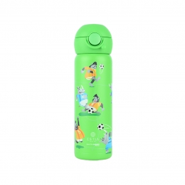 Θερμός Παιδικό Ανοξείδωτο Με Καλαμάκι Jungle Kick 500ml-7,9x6,6x20,3εκ. Save The Aegean Estia 01-33156