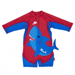 Ολόσωμο Μαγιό Surf Suit 12-24μηνών UPF50 Blue Shark Zoocchini ZOO12412