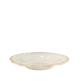 Πιάτο Φαγητού Βαθύ Stoneware Tiffany Cream ESPIEL 22,5x3,5εκ. RSV102K6