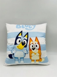 Διακοσμητικό Μαξιλάρι 3D Velboa 38x38εκ. BBC Studios Bluey 600 White-Sky Blue DimCol