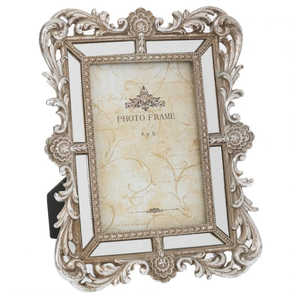 Κορνίζα Polyresin Σκαλιστή Ασημί 18x2x23εκ. iliadis 89729