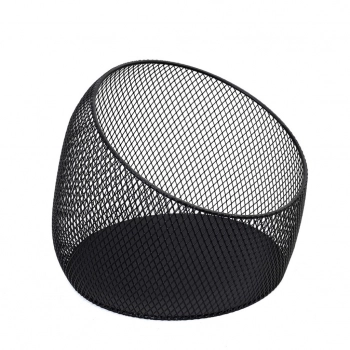 Καλάθι Μεταλλικό Στρογγυλό Μαύρο 28x28x22εκ. ESPIEL HOT1006