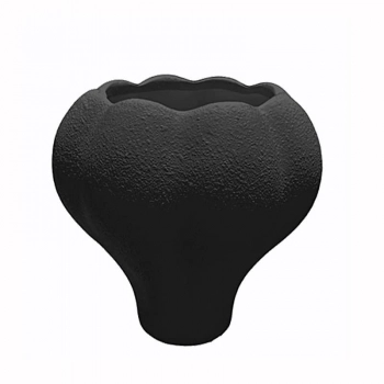 Βάζο Κεραμικό Μαύρο Art Et Lumiere 24,5x24,5x25,5εκ. 25045