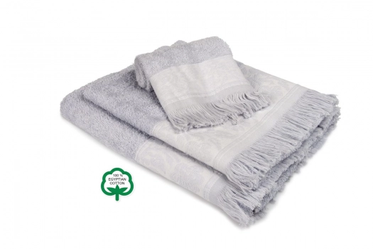 Σετ Πετσέτες 3 τμχ Βαμβακερές Νέμεσις 14 Γκρι DimCol
