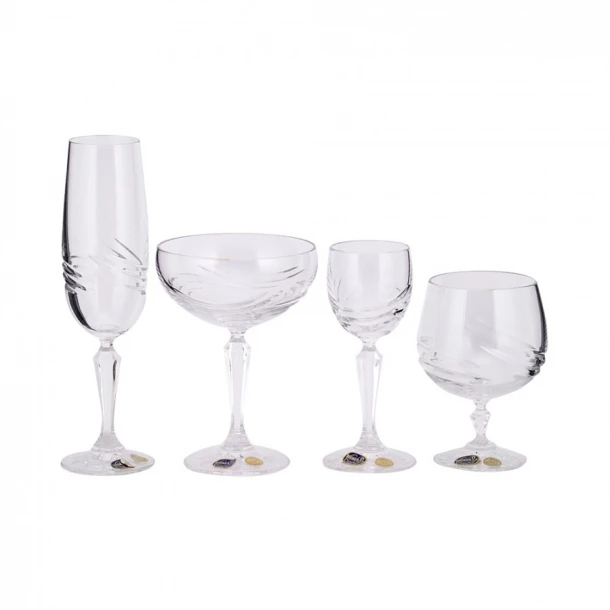 Ποτήρι Κρύσταλλο Βοημίας Σετ 6τμχ Λικέρ 65ml WM Collection N3142