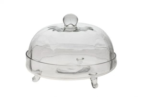 Τουρτιέρα Γυάλινη Διάφανη Με Βάση 29,5x23εκ. Zen Collection 18.6.43445-ΖΕΝ