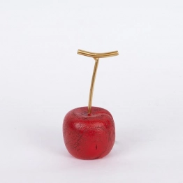 Διακοσμητικό Κεράσι Polyresin Χρυσό-Κόκκινο 7x6,2x13,8εκ. ESTHETI 752-28600