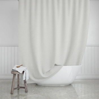 Κουρτίνα Μπάνιου Αδιάβροχη Polyester Camellia Pearl 180x200εκ. Estia 02-28084