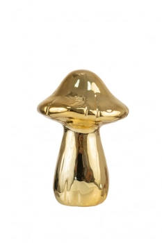 Διακοσμητικό Επιτραπέζιο Μανιτάρι Κεραμικό Χρυσό 13x9εκ. Zen Collection 24.7.50481