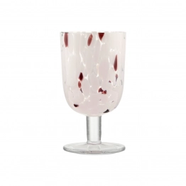 Ποτήρι Κρασιού Γυάλινο 380ml Ροζ-Μωβ Colorburst Estia 07-40871