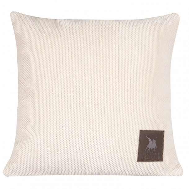 Διακοσμητικό Μαξιλάρι Microchenille-Fleece 42x42εκ. Premium 3922 Ιβουάρ Greenwich Polo Club