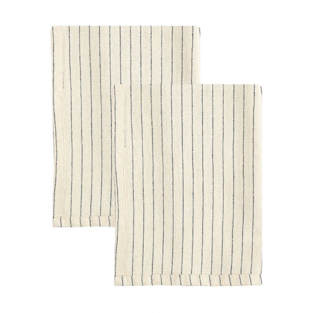 Σετ 2τμχ Πετσέτα Κουζίνας Βαμβακερή 50x70εκ. Yarn Εκρού Estia 01-36027