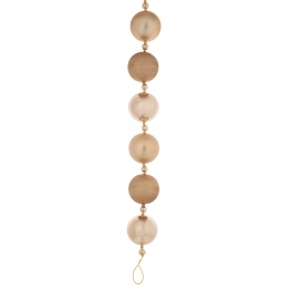 Χριστουγεννιάτικη Γιρλάντα Με Μπάλες Πλαστικές Σαμπανί 210εκ.-19τμχ iliadis 90996